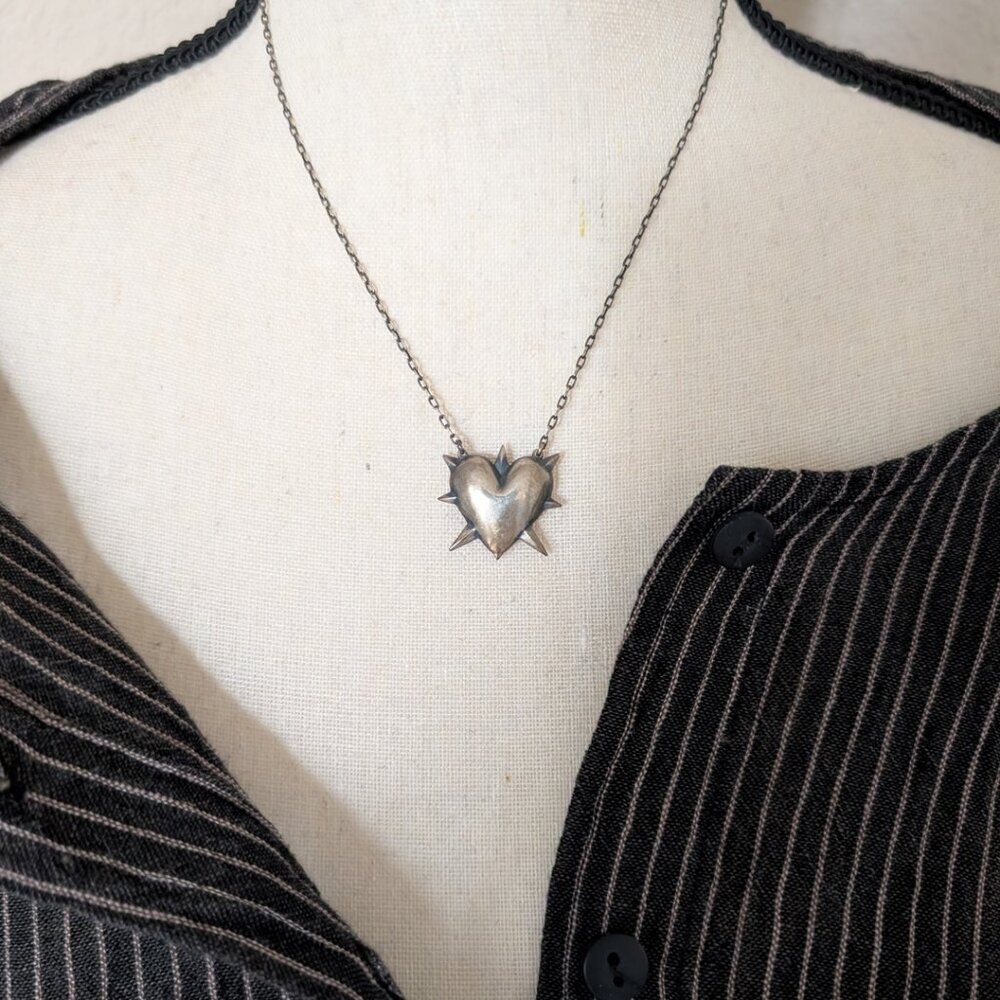 Ecclesia sterling silver necklace, 16" chain